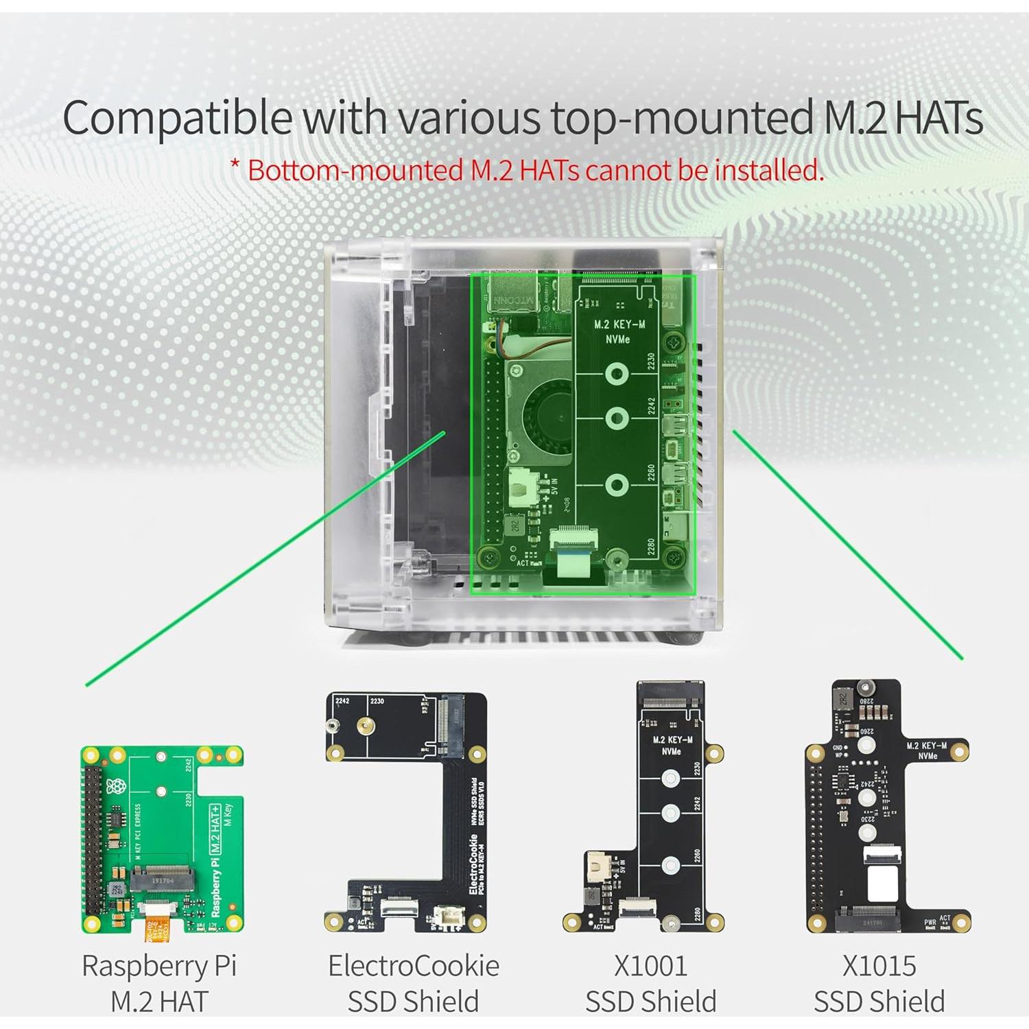 Caja Mini Torre ElectroCookie para Raspberry Pi 5 con Enfriador
