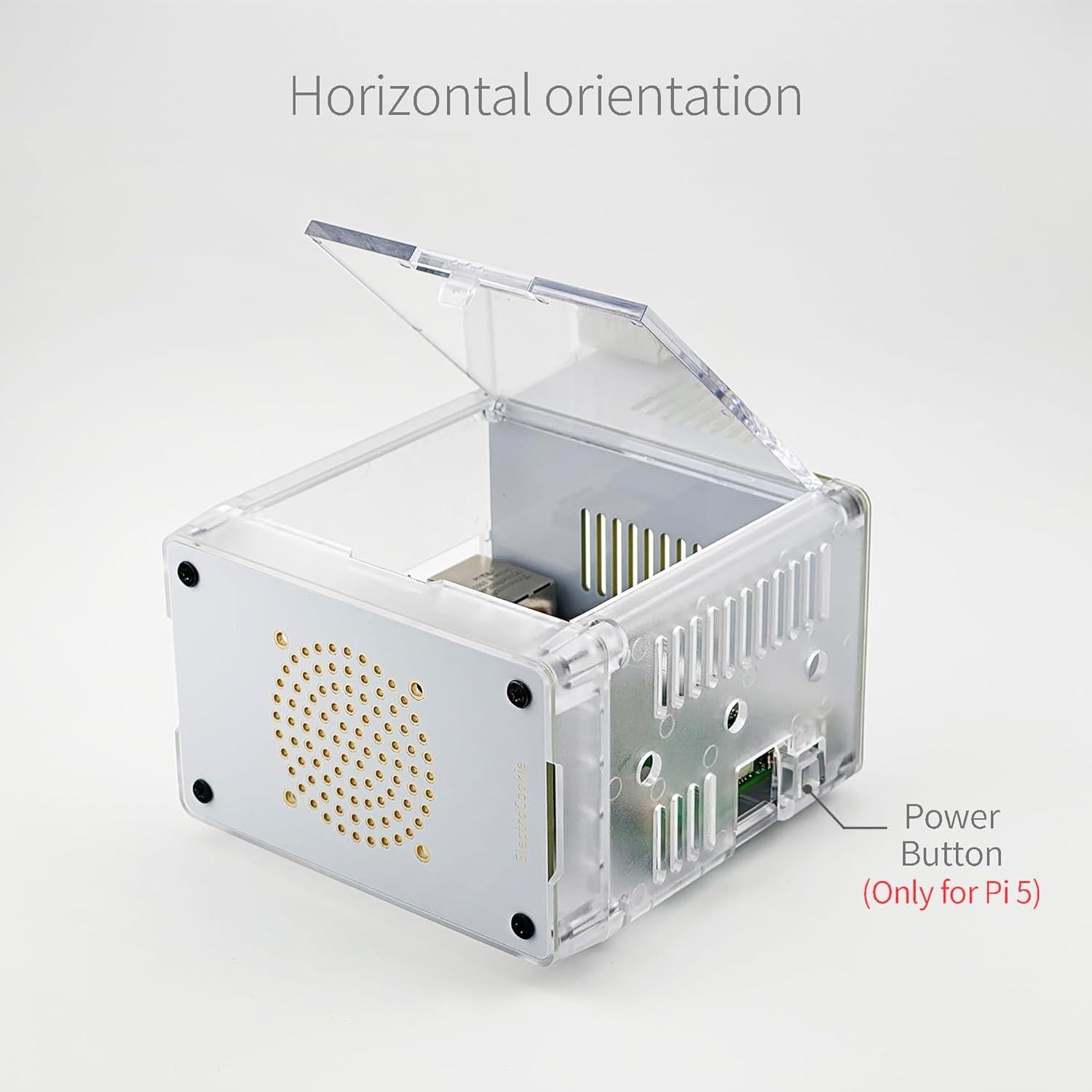 Caja Mini Torre ElectroCookie para Raspberry Pi 5 con Enfriador