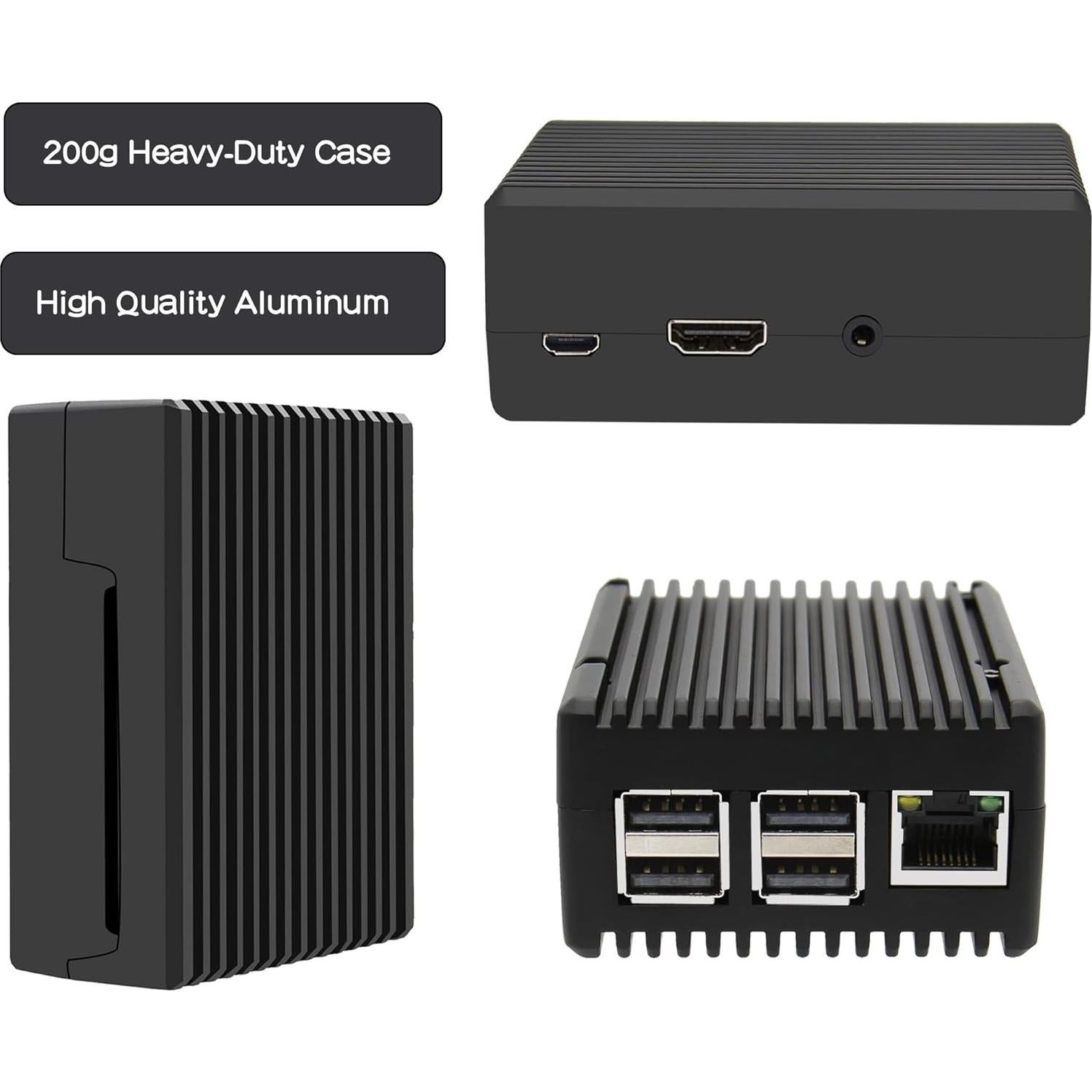 Caja de Aluminio Geekworm para Raspberry Pi 3 B+/3B - Enfriamiento Pasivo