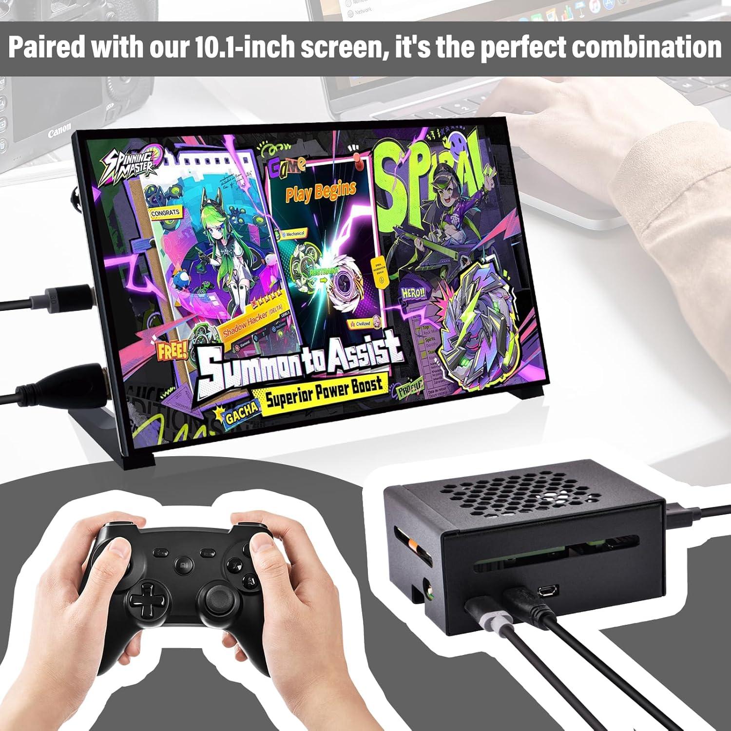 Caja de Metal GeeekPi para Raspberry Pi 5 con HAT M.2 y Enfriador