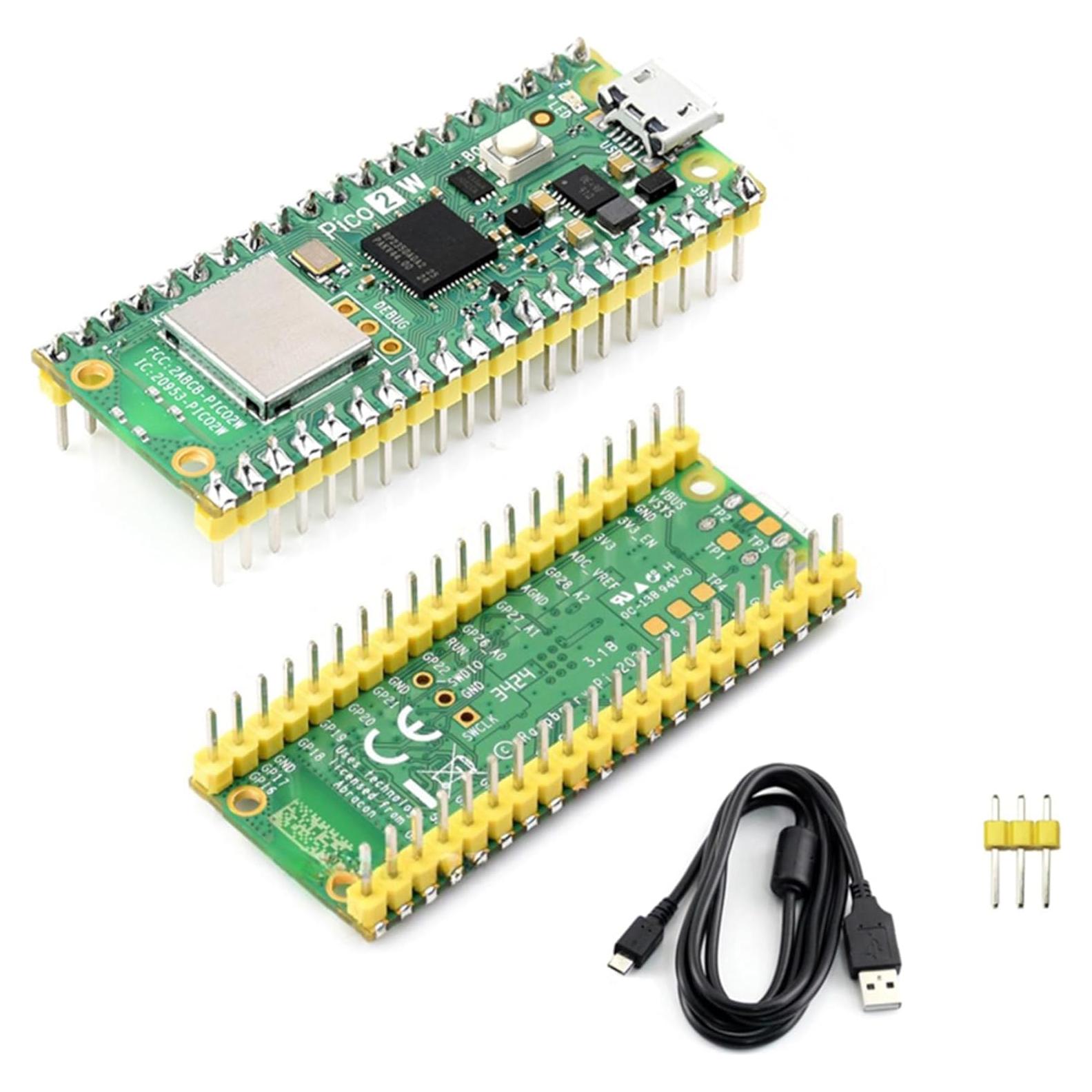 Placa Microcontrolador UeeKKoo Pico 2 W con WiFi y Bluetooth