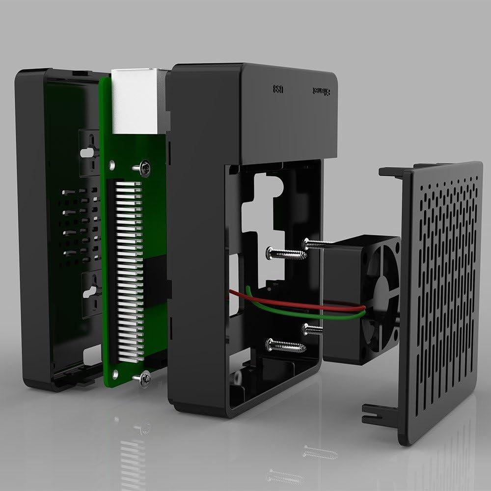 Caja iUniker para Raspberry Pi 3 B+ con Ventilador y Disipadores