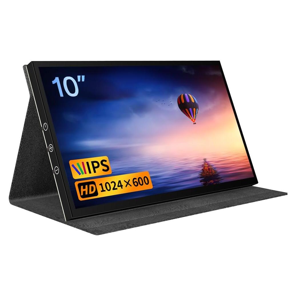 Monitor Portátil CUQI 10" IPS 1024x600 para Raspberry Pi