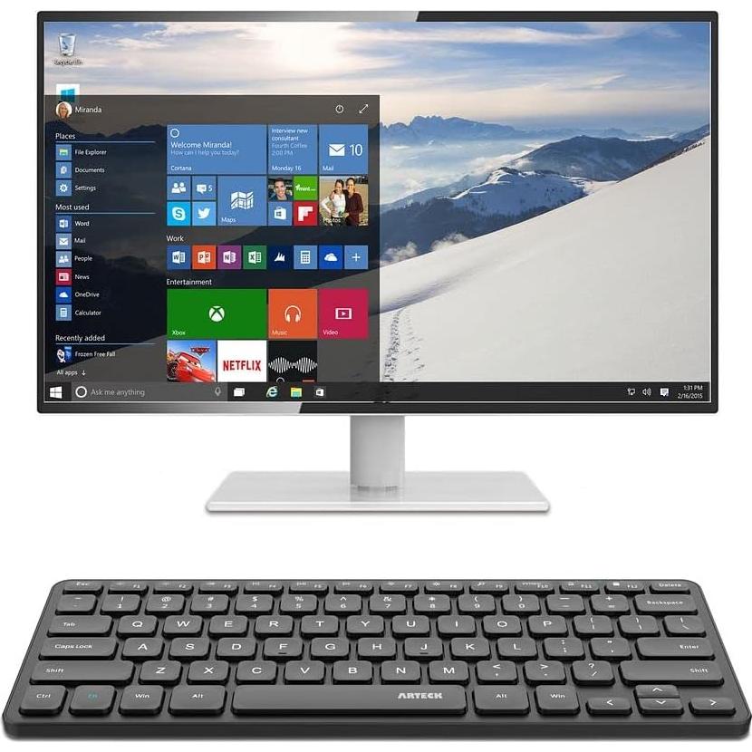 Teclado Inalámbrico Arteck HW305 Ultra Delgado 2.4G con Batería Recargable