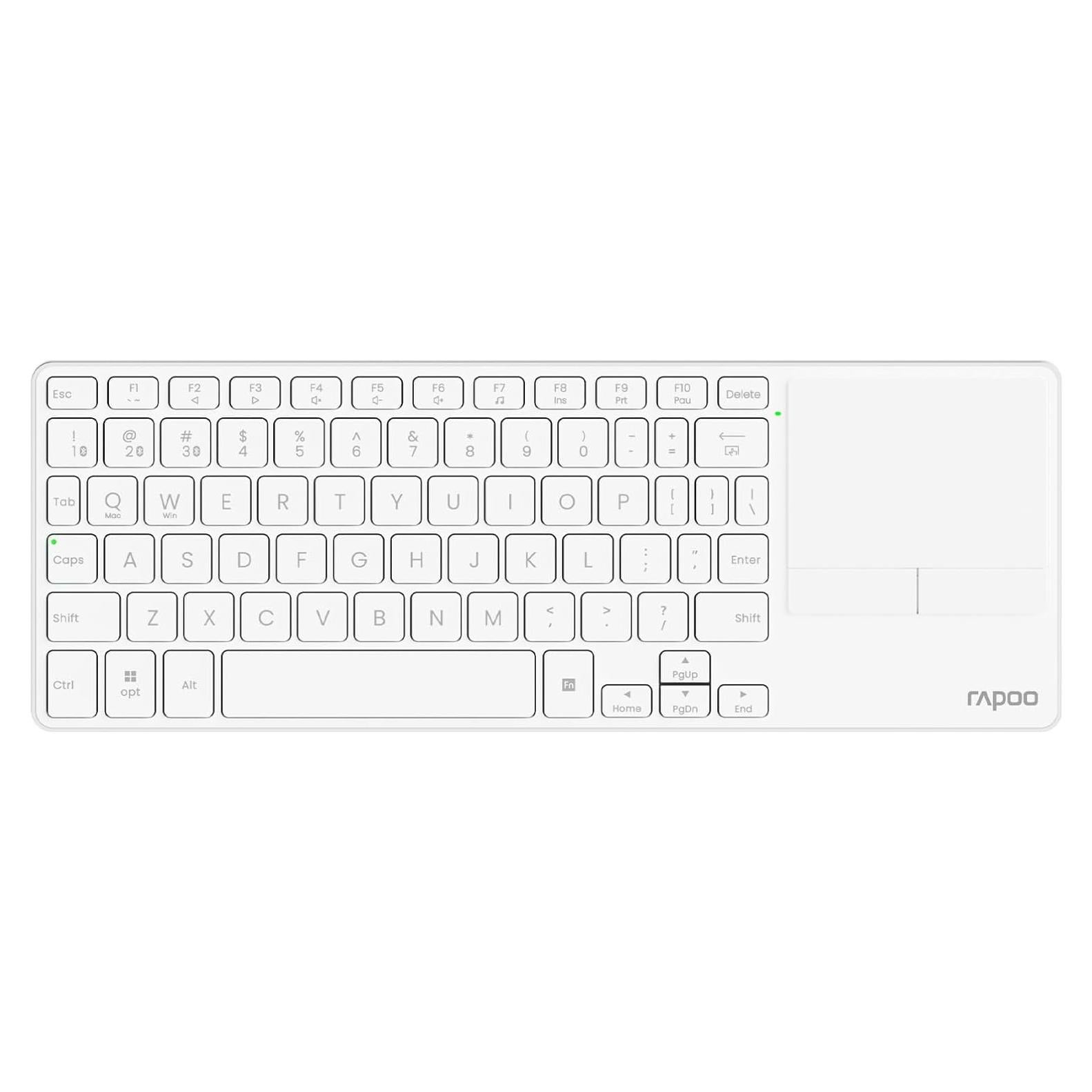 Teclado Inalámbrico Rapoo E900T con Touchpad - Multi-Dispositivo
