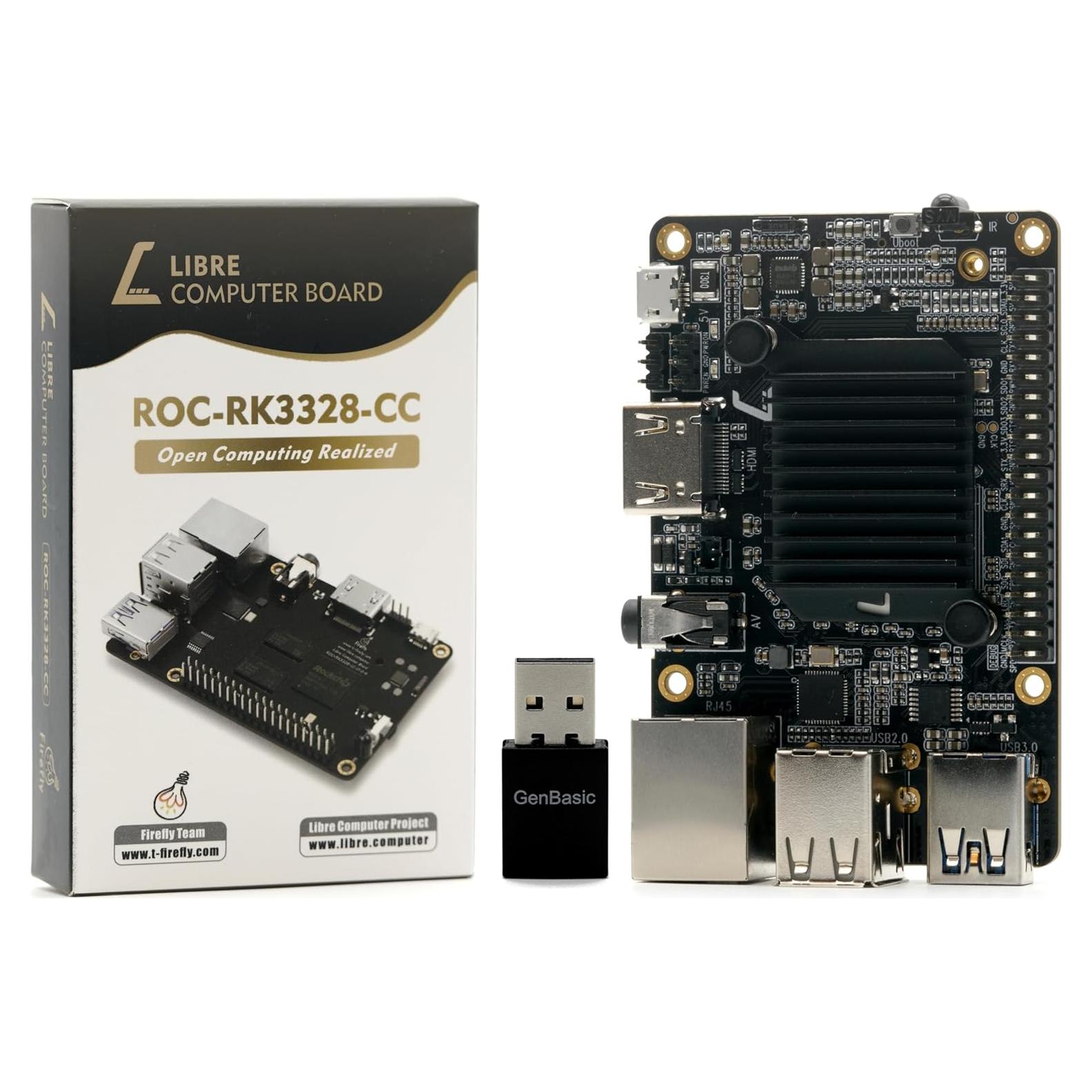 Computadora Libre Computer ROC-RK3328-CC 4GB WiFi 5 Bluetooth 4.0
