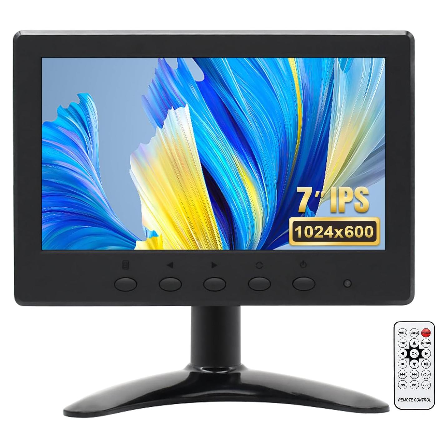 Monitor Pequeño OSCY 7" 1024x600 HDMI VGA AV para PC