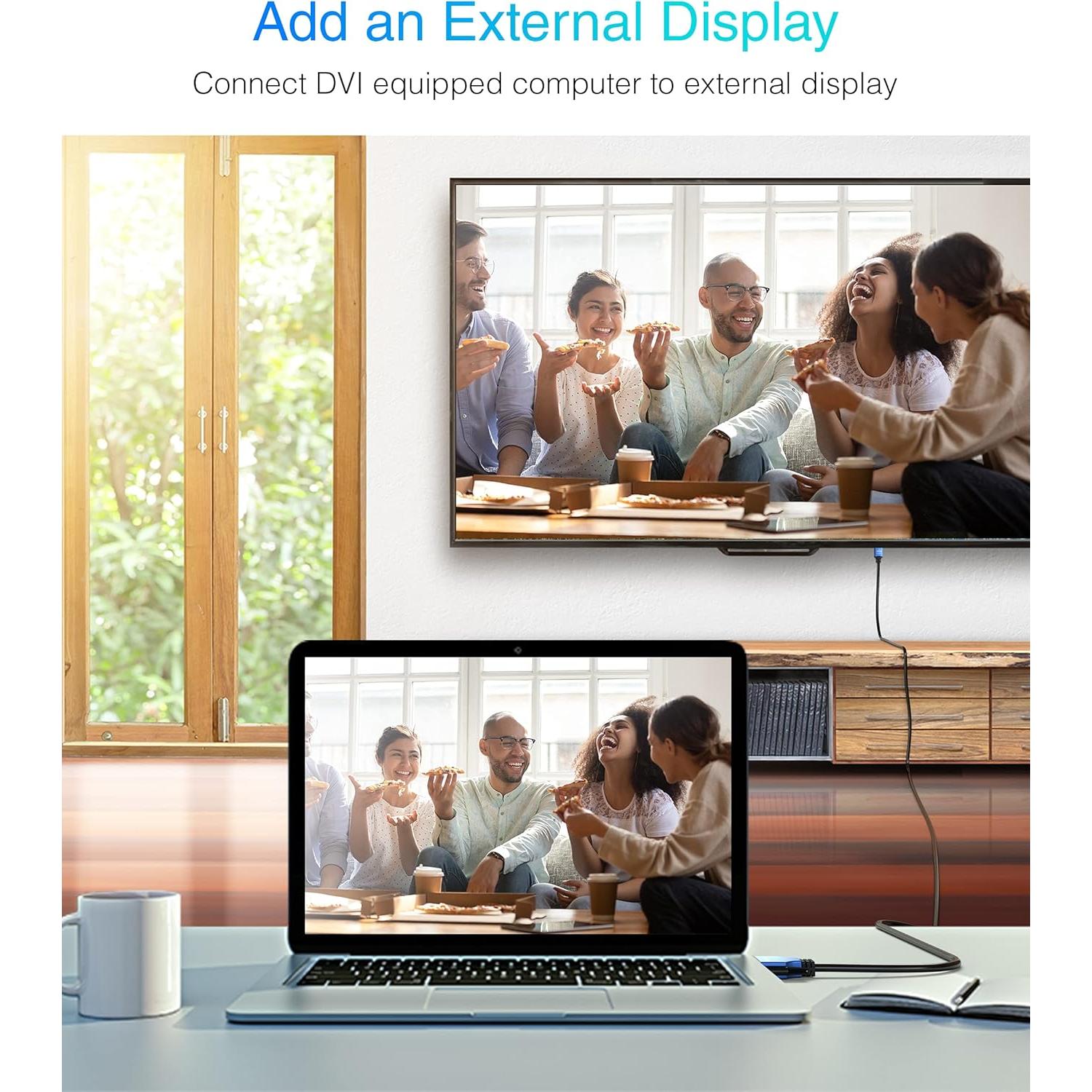 Cable HDMI a DVI BlueRigger 9.14m Alta Velocidad Macho a Macho