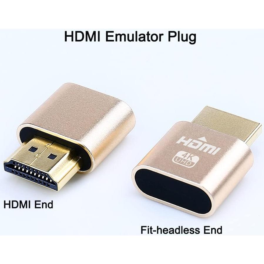 Adaptador HDMI Dummy 4K DTECH 5 Paquetes para PC y Mac