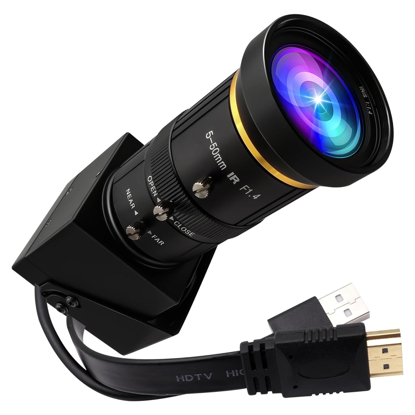 Cámara USB HDMI 4K IEights 10X Zoom Manual 5-50mm