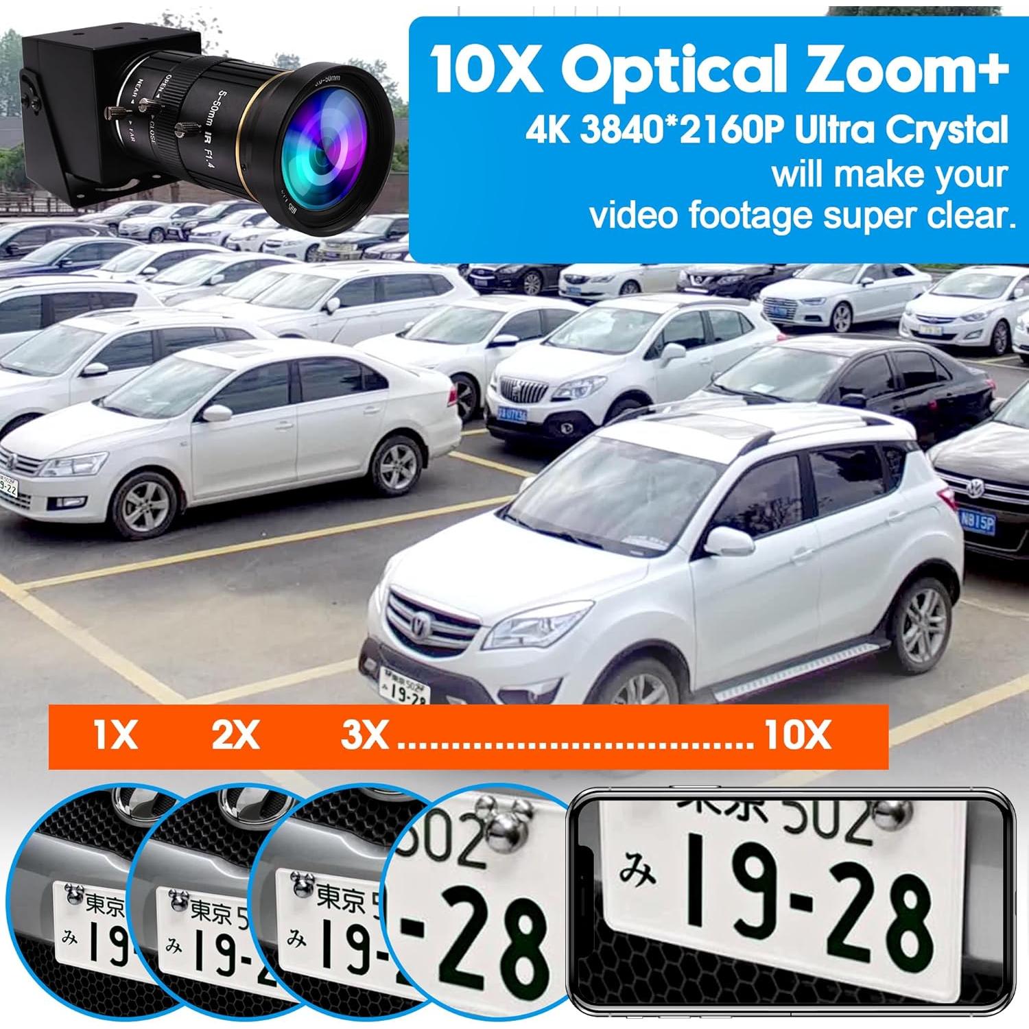 Cámara USB HDMI 4K IEights 10X Zoom Manual 5-50mm