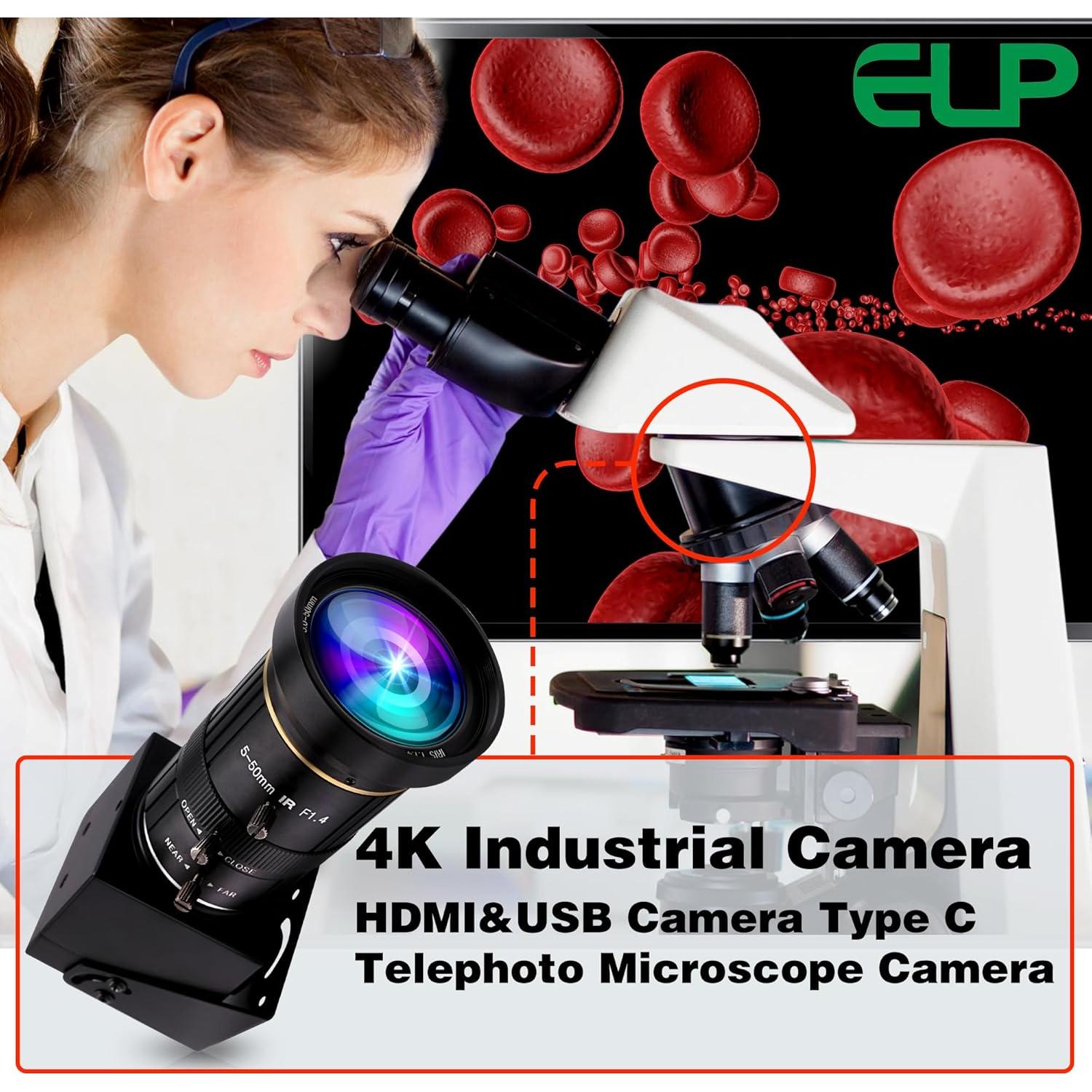 Cámara USB HDMI 4K IEights 10X Zoom Manual 5-50mm