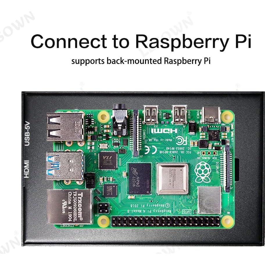 Monitor LCD 4.3" LESOWN HDMI USB 800x480 IPS Portátil