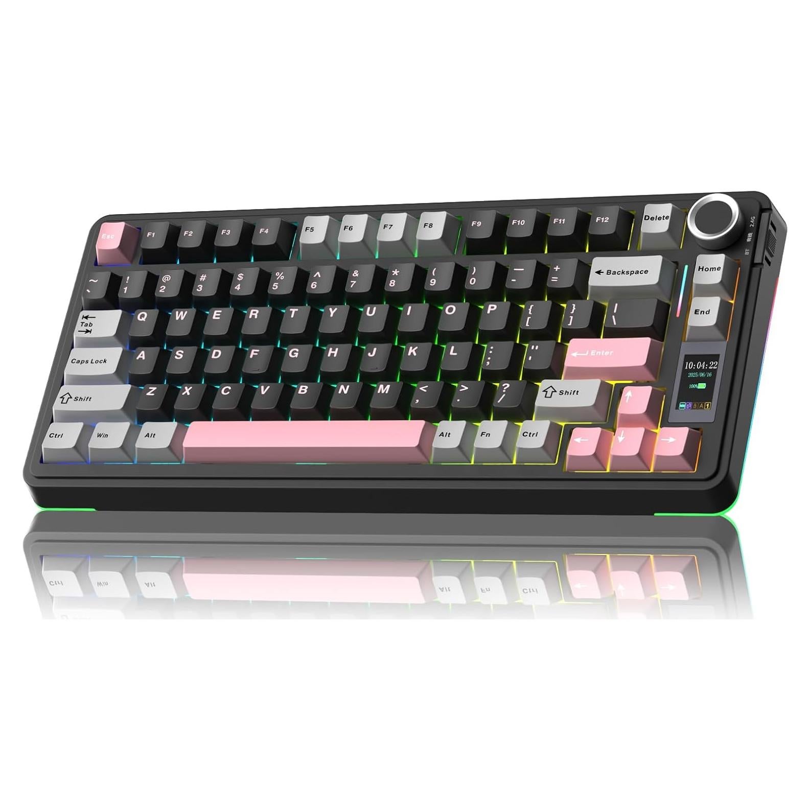 Teclado Mecánico Inalámbrico AULA S75 Pro RGB 75% PBT