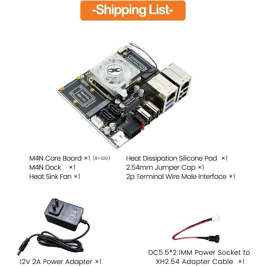Kit de Desarrollo AI M4N-Dock WayPonDEV 8GB LPDDR4X NVR