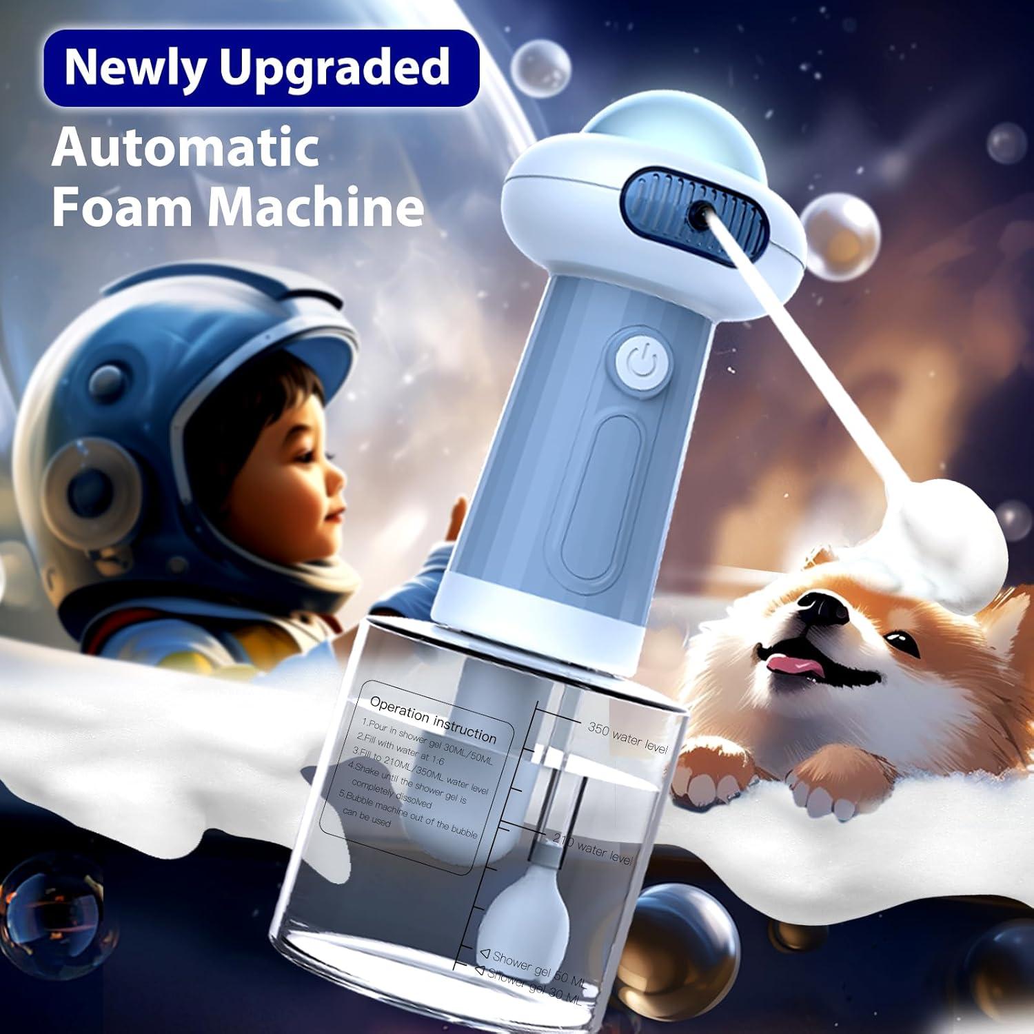 Ducha Eléctrica Impermeable NRYDEPET para Perros - Azul