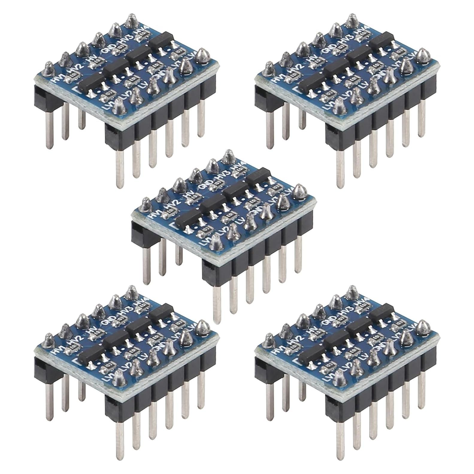 Convertidor de Nivel Lógico Bidireccional AITIAO 4 Canales 3.3V-5V