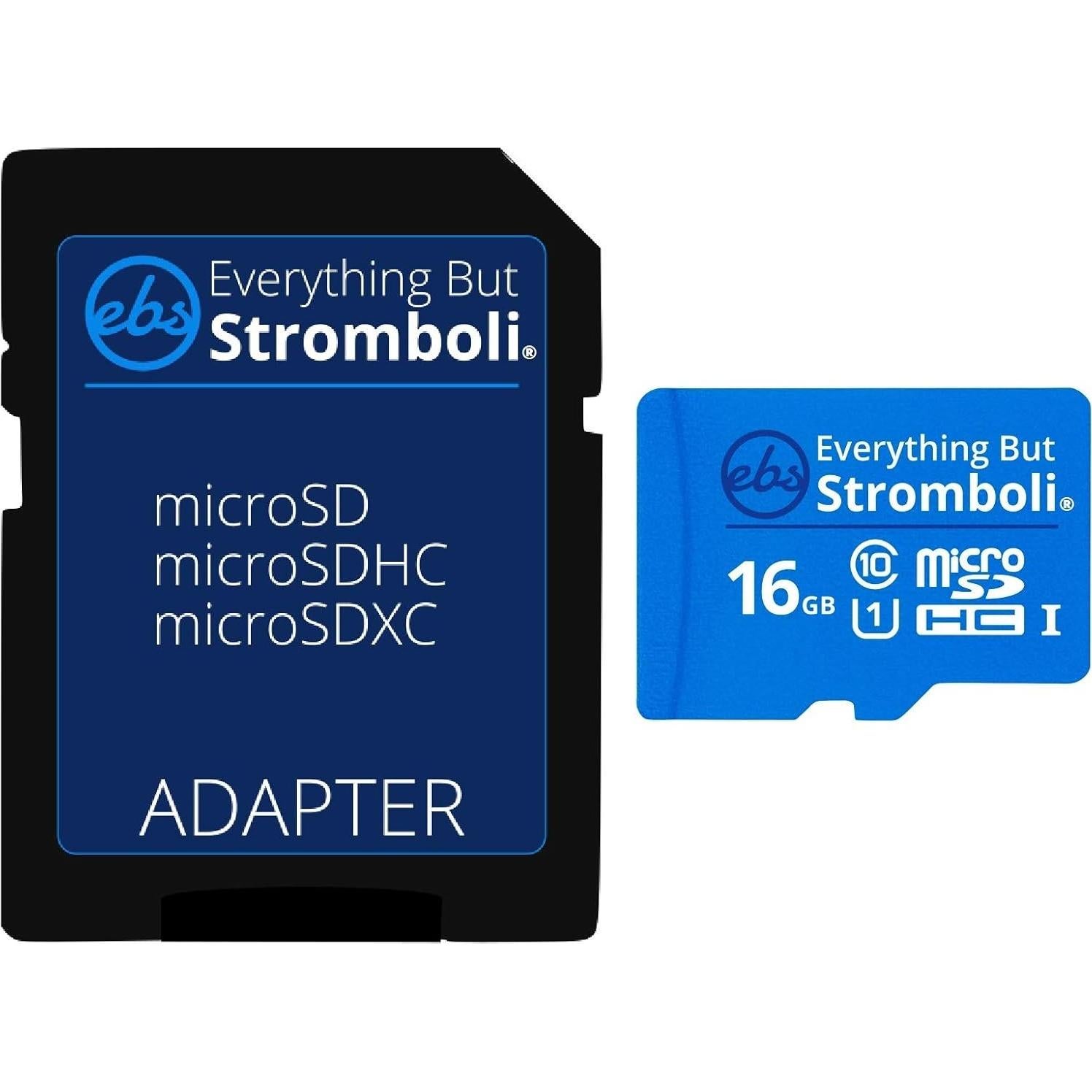 Paquete de 5 Tarjetas MicroSD 16GB Todo Menos Stromboli Clase 10