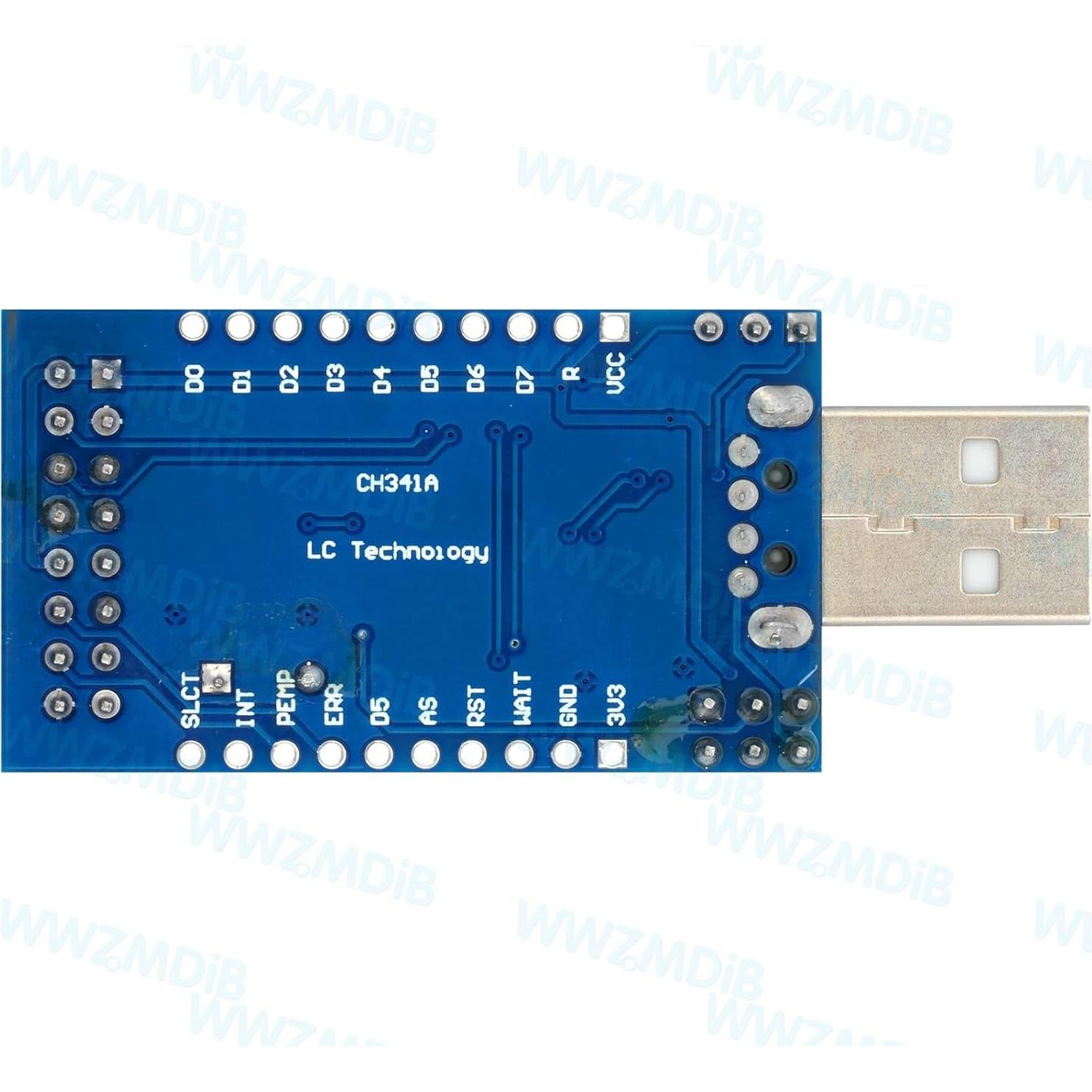 Adaptador USB a UART/IIC/SPI DollaTek CH341A 3.3V/5V