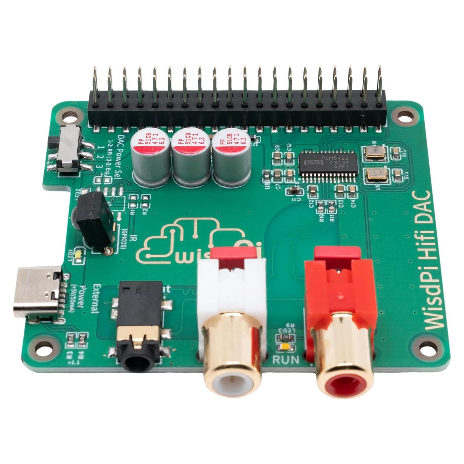 Tarjeta HiFi DAC HAT SevenSenses PCM5122 para Raspberry Pi