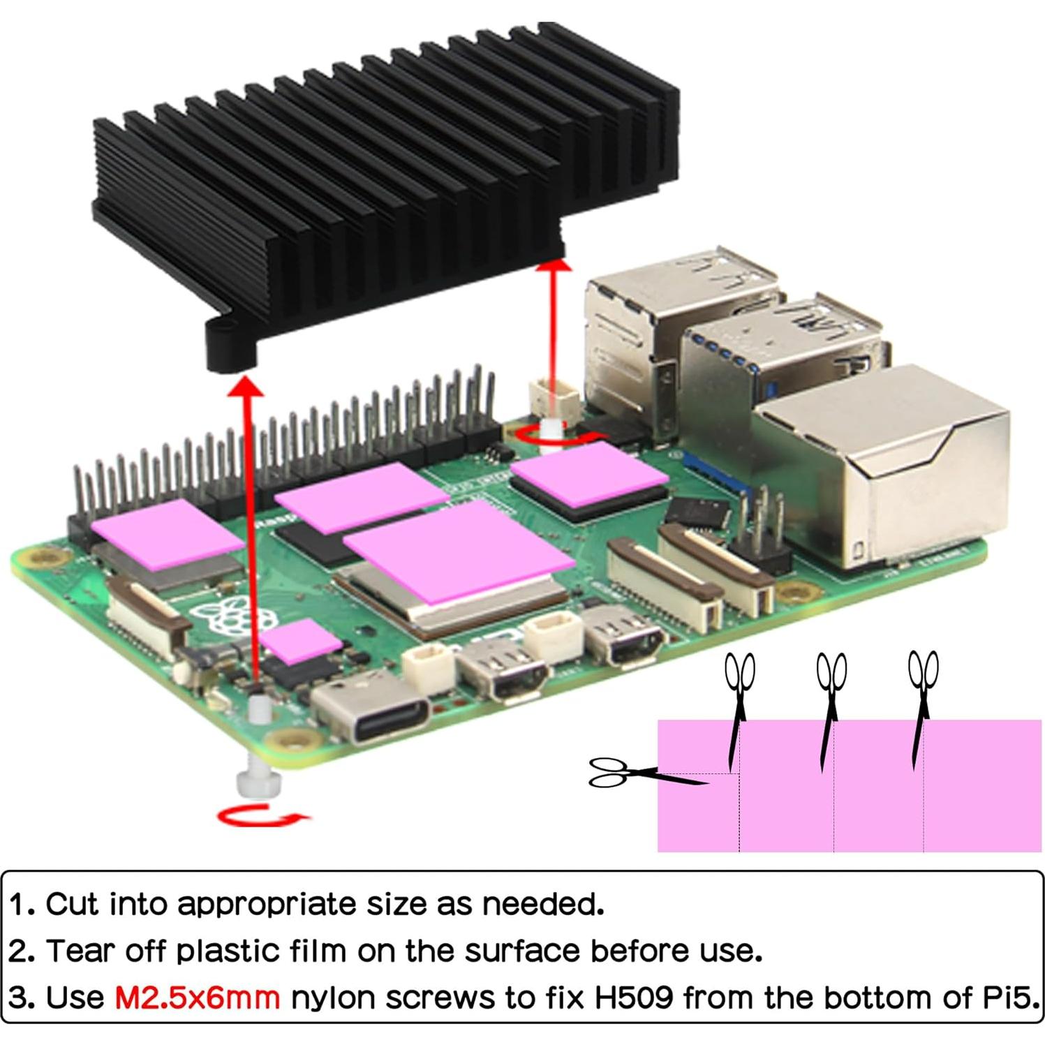 Caja Metal Geekworm X1301-C1 + Disipador H509 + Fuente 27W