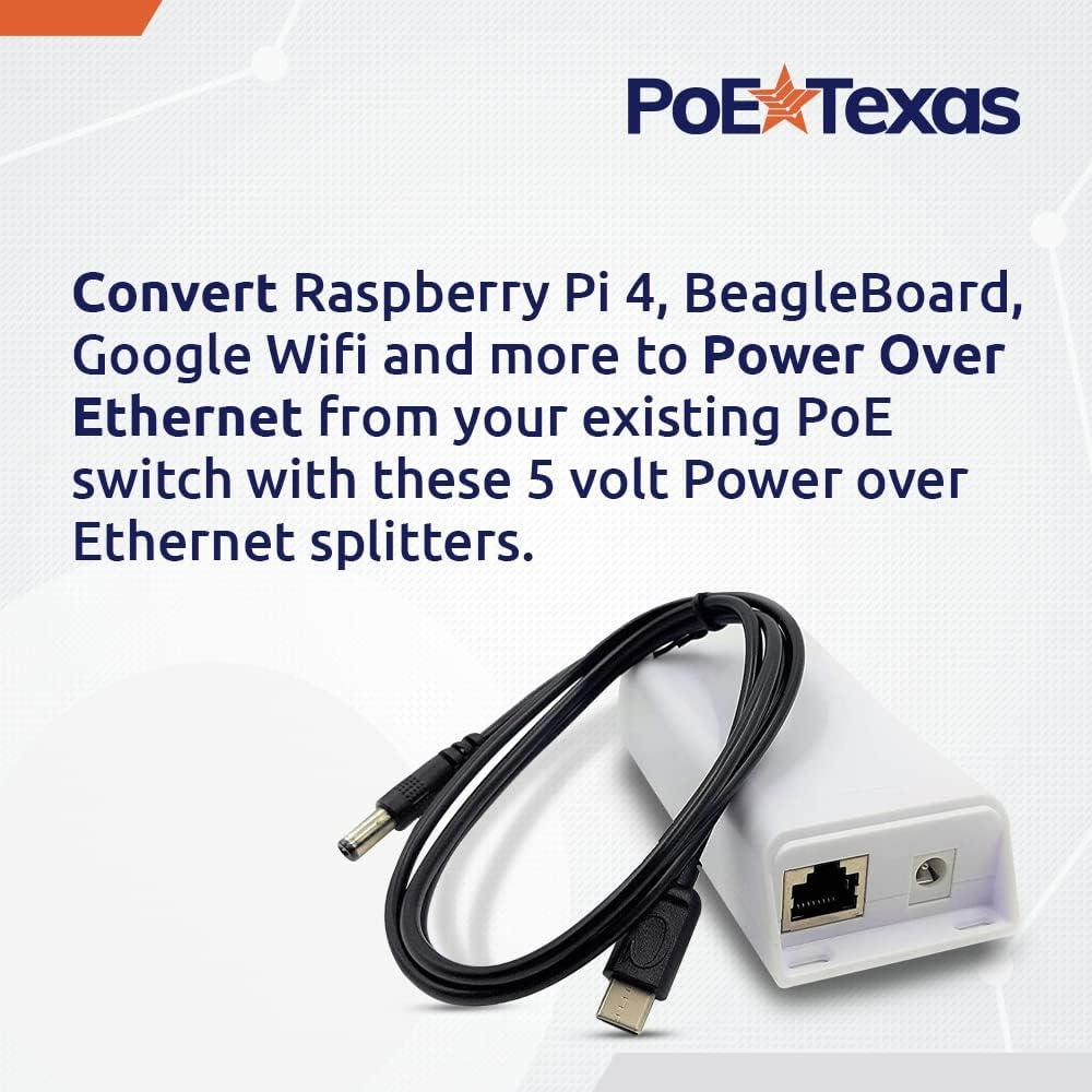 Divisor PoE+ USB-C PoE Texas GAT-USBC-Legacy 20W 1000 pies