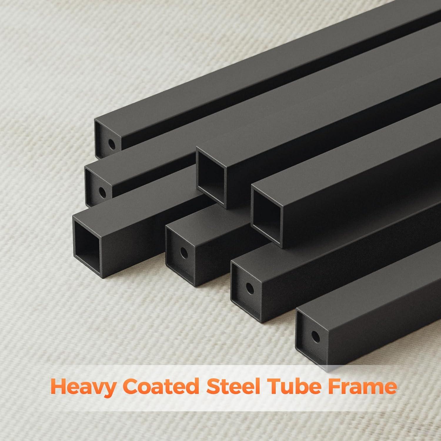 Escritorio Rodante Mericonia 81 cm Negro Moderno con Ruedas