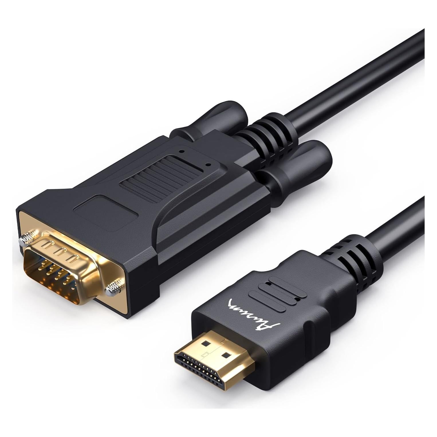 Cable HDMI a VGA 1.83m Aurum Cables 1080p Conectores Dorados