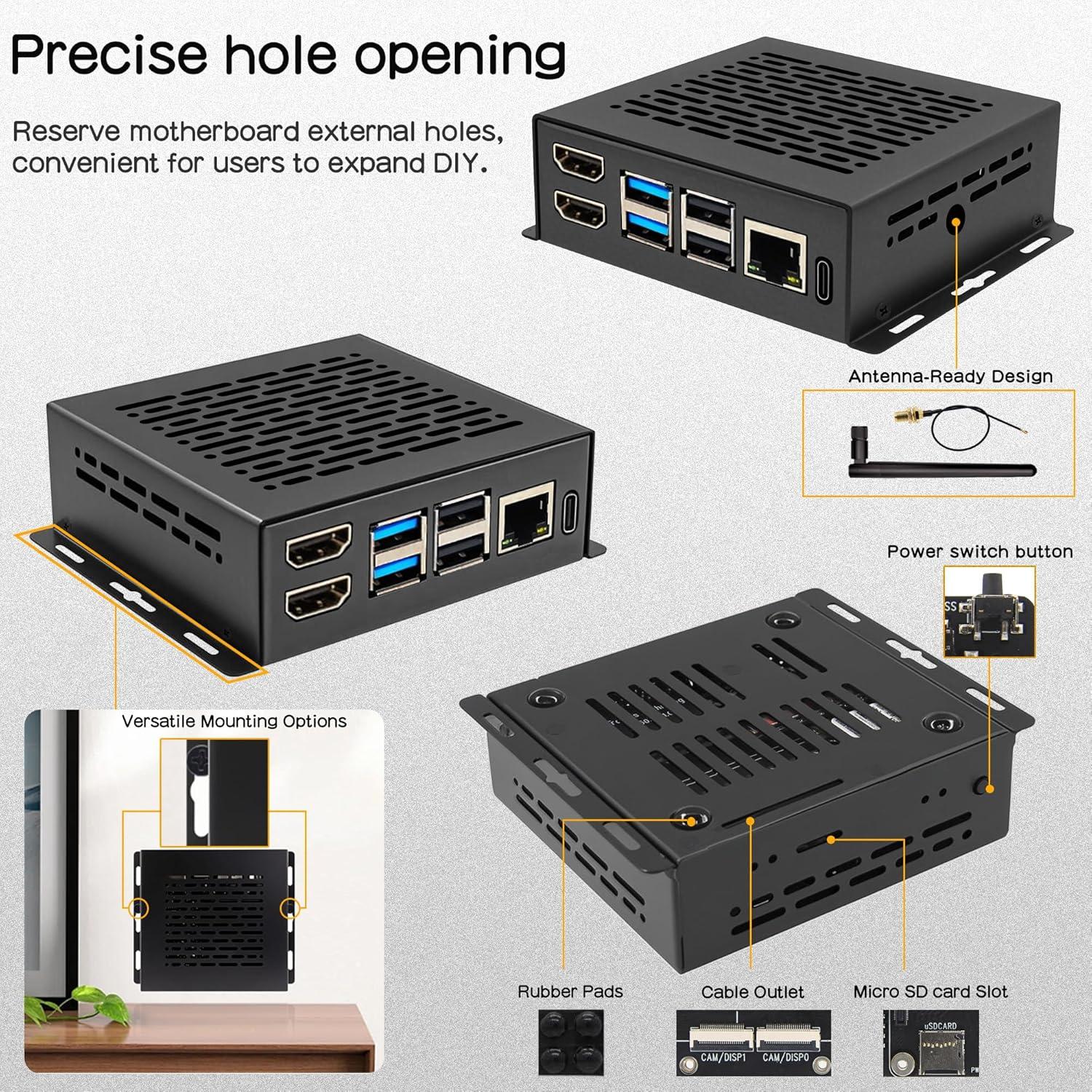 Placa de expansión X1501 Geekworm + Caja metal X1500-C1