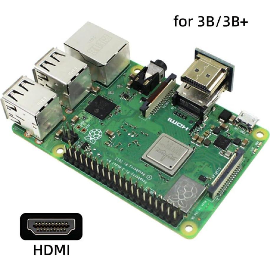 Adaptador HDMI Tipo A a Micro HDMI xiwai 2 Piezas para Raspberry PI