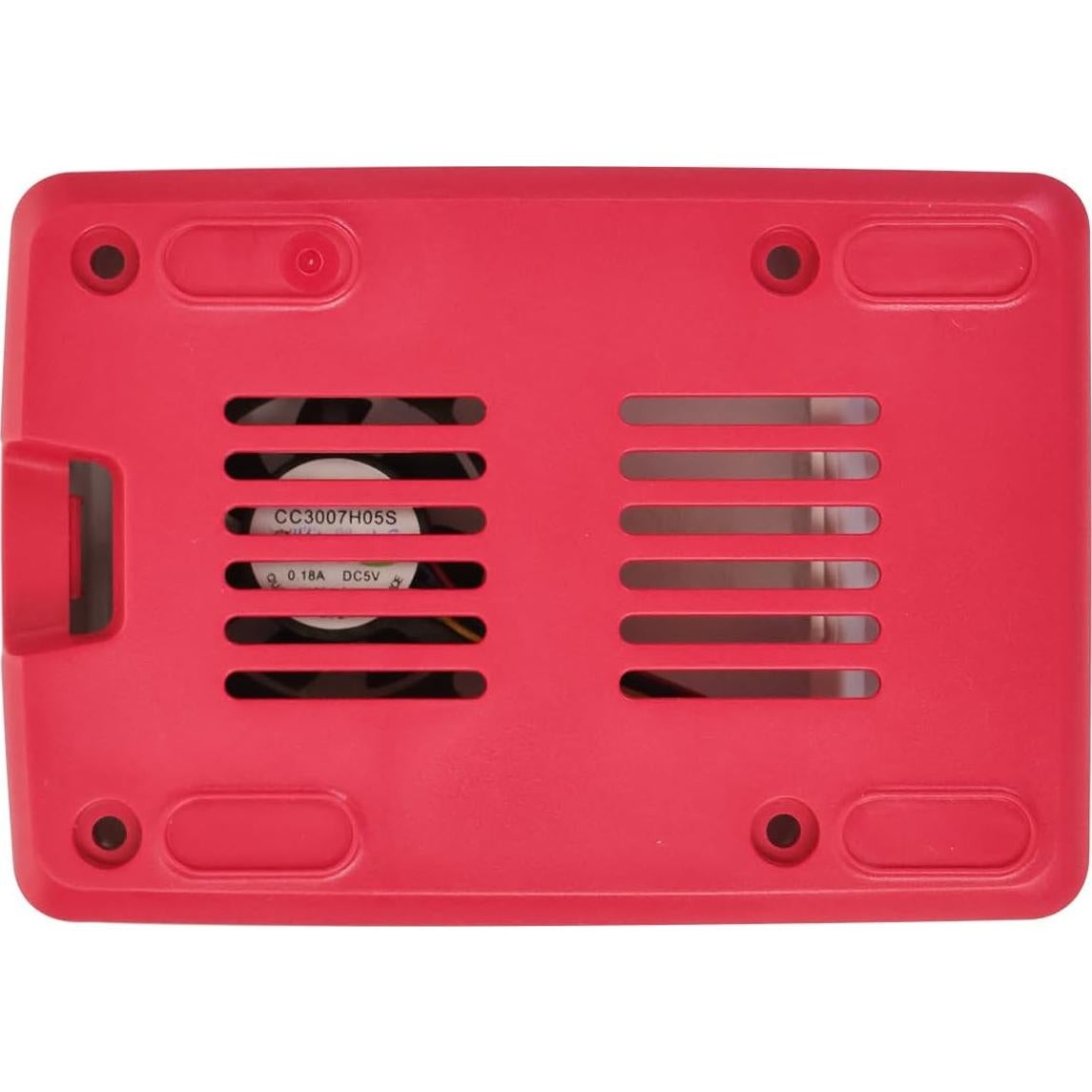 Carcasa Raspberry Pi 5 Yahboom Roja Blanca con Ventilador PWM