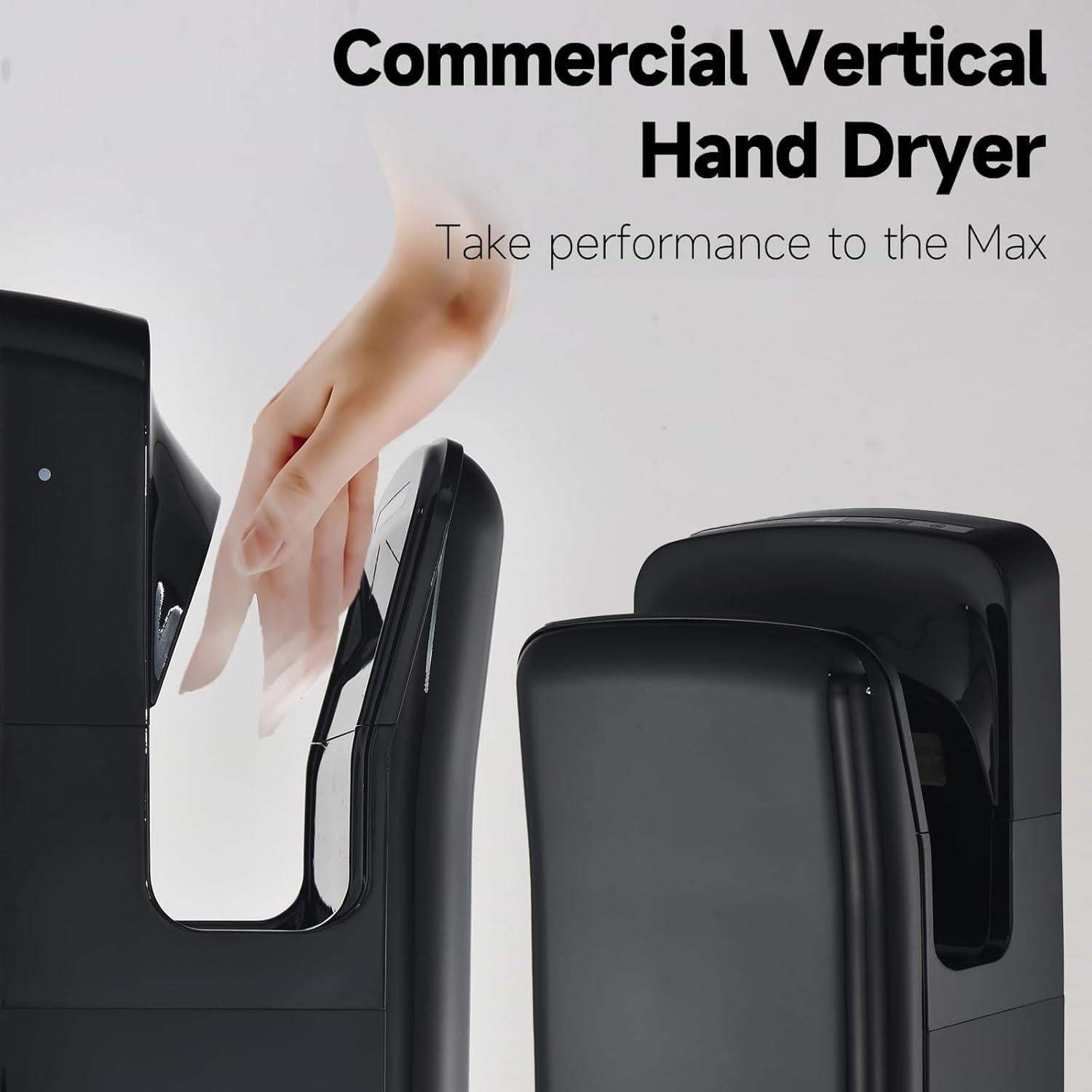 Secador de Manos Eléctrico LVXIN 1850W con Filtro HEPA Negro