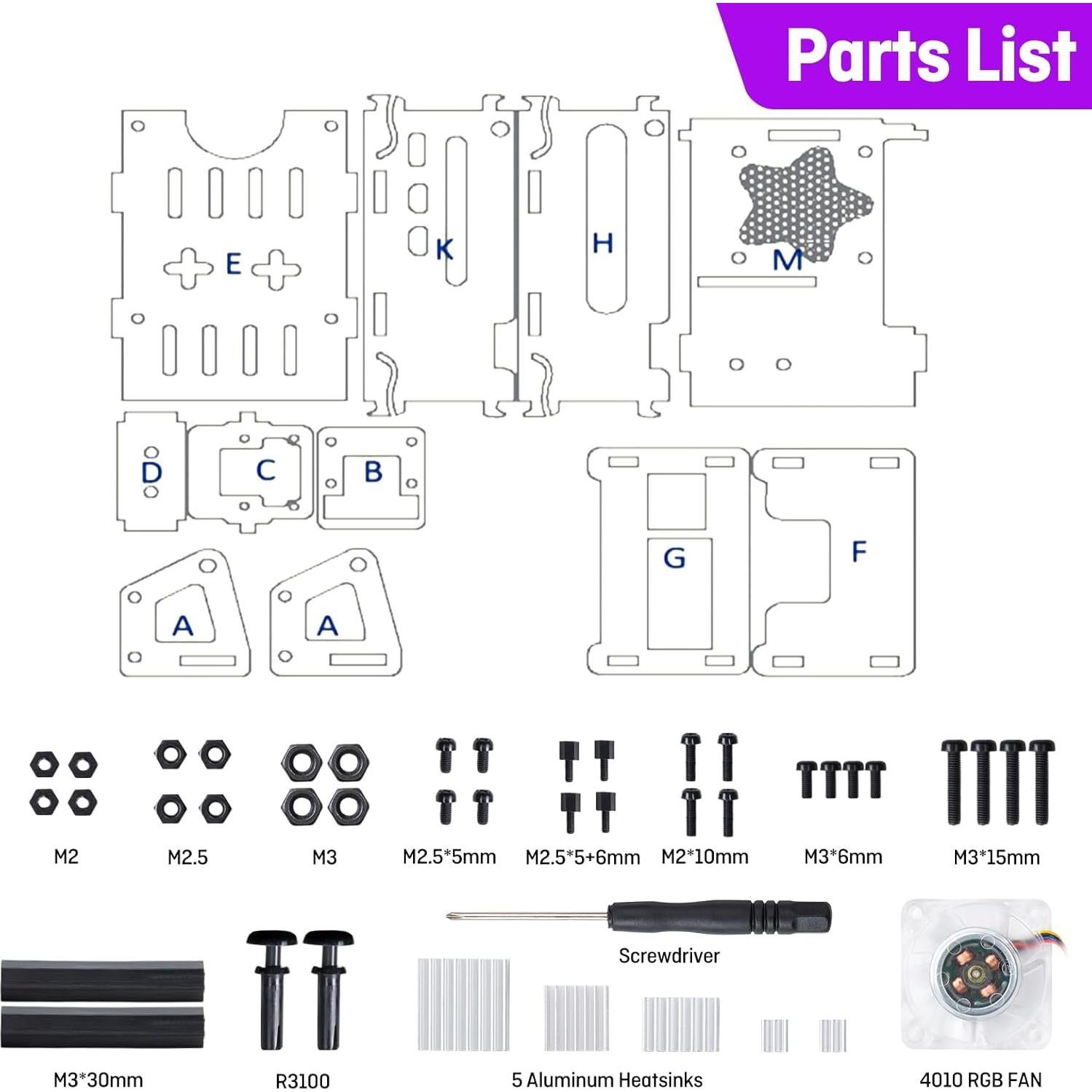 Caja Acrílica SeekerPi para Raspberry Pi 5 con Ventilador RGB
