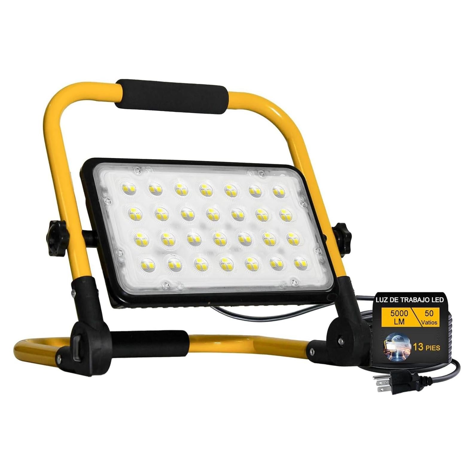 Luz de Trabajo LED 5000LM CREATESTAR con Soporte Ajustable