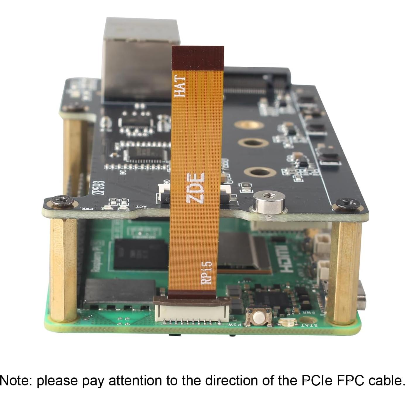 Adaptador ZDE ZP593 PCIe a Ethernet 2.5G para Raspberry Pi 5