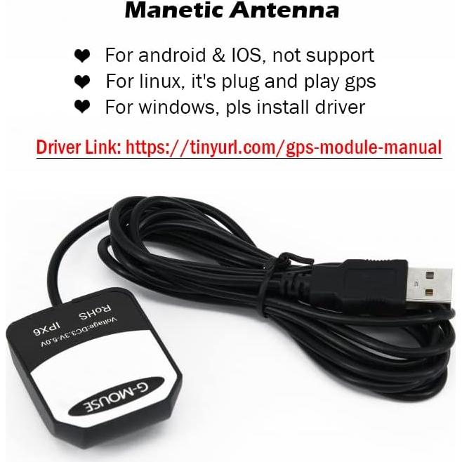 Receptor GPS USB VK-162 G-Mouse 2PCS Antena Externa 121.9g