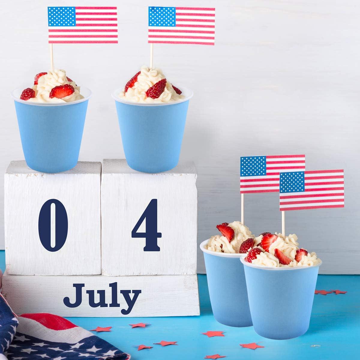 Vasos de Papel Desechables Turbo Bee 600 Unidades 3 oz Azules