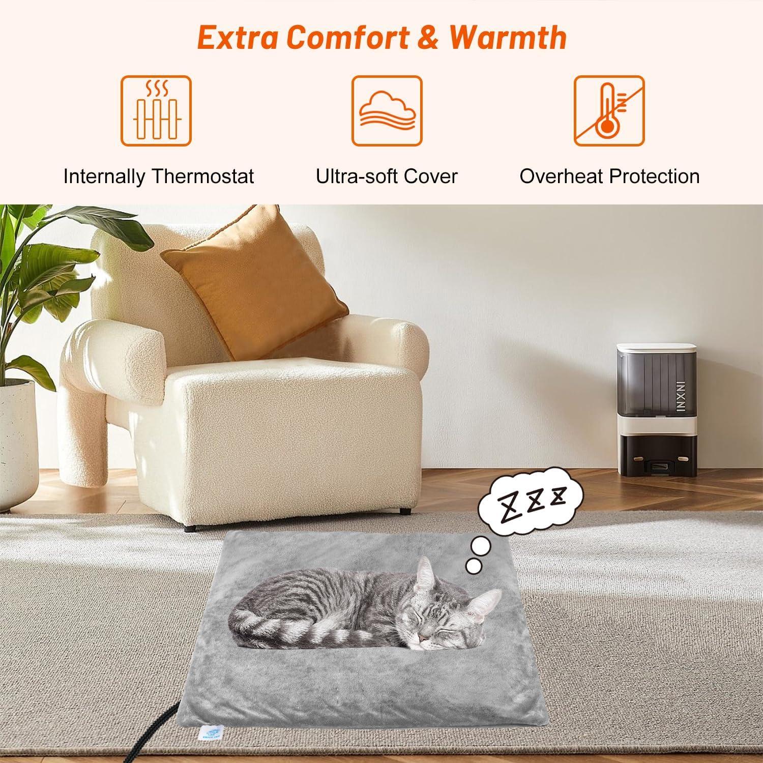 Almohadilla Térmica Eléctrica para Gatos y Perros Enjoy Pet 45x45cm