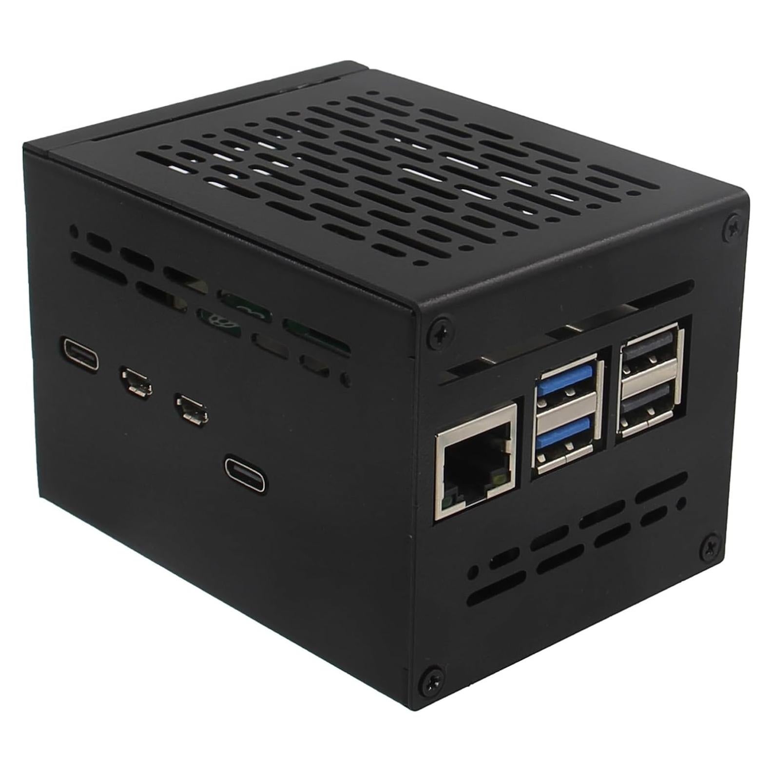 Caja de Metal Geekworm X1200-C1 para Raspberry Pi 5 con UPS