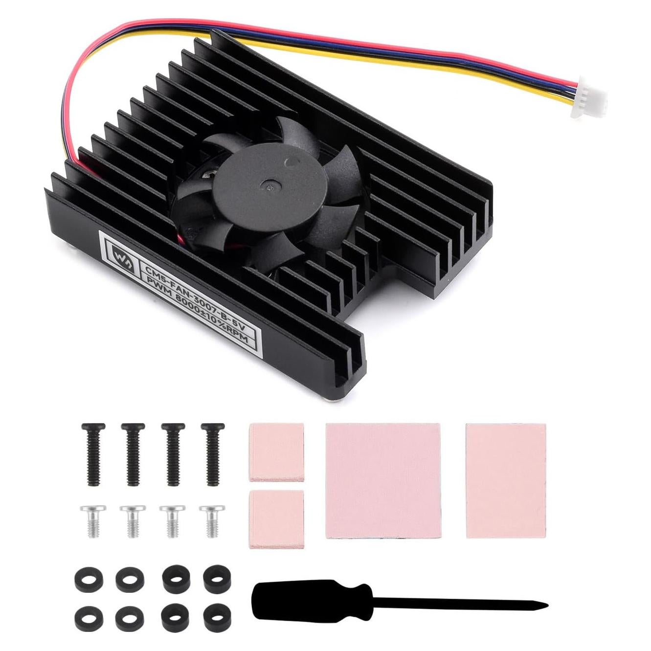 Ventilador de Refrigeración Waveshare CM5 3007 para Raspberry Pi