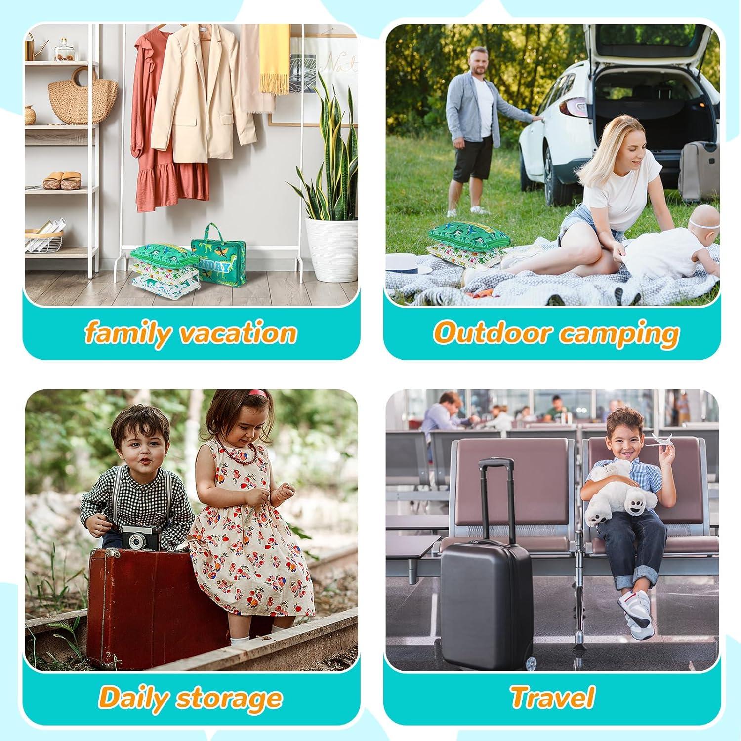 Cubos de Empaque Paterr 7 Pcs Dinosaurio para Niños