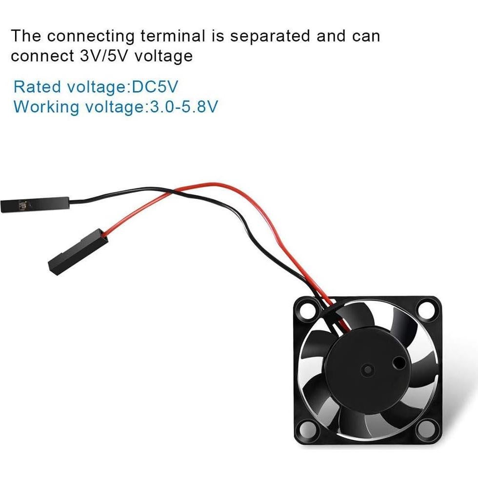 Ventilador de Enfriamiento DORHEA 30x30x7mm 2pcs para Raspberry Pi