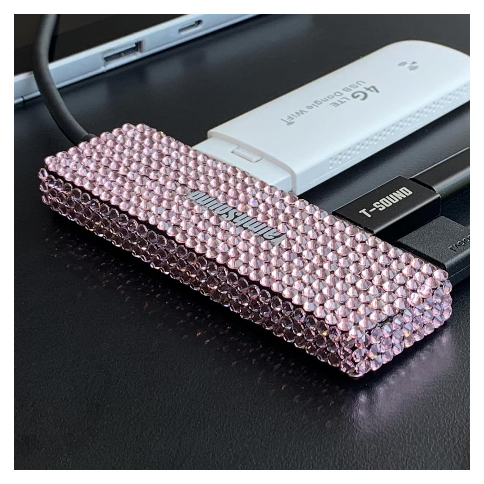 Hub USB 3.0 YaimhSound Rosa 4 Puertos para Laptop y PC