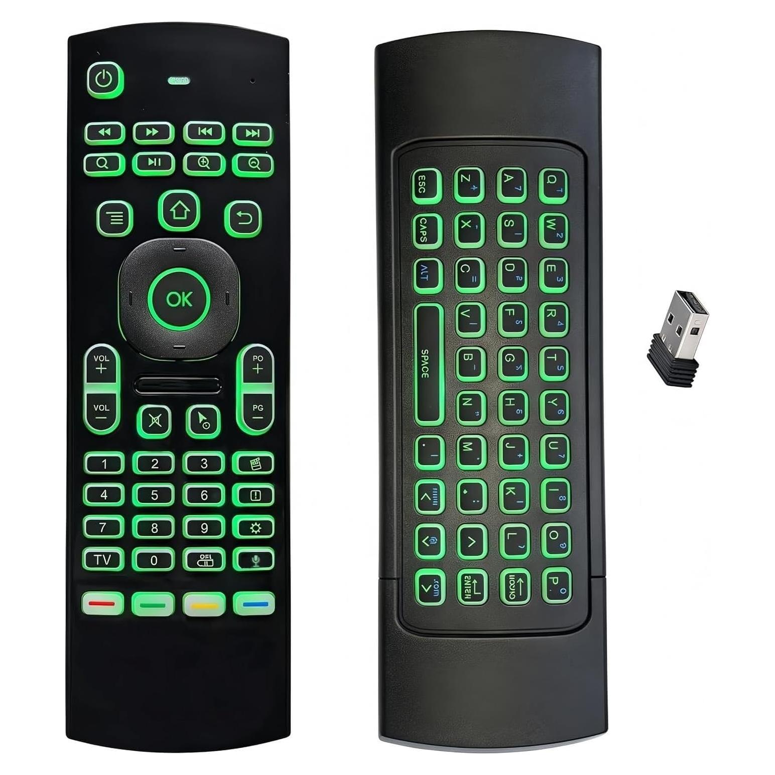 Teclado Inalámbrico MX3 con Ratón Aéreo y Voz 2.4G