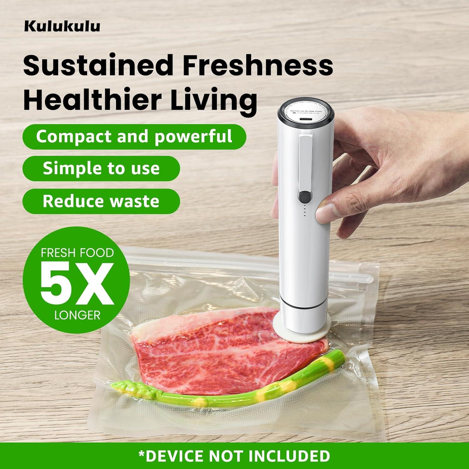 Bolsas de Sellado al Vacío Kulukulu 10 Reutilizables 2025