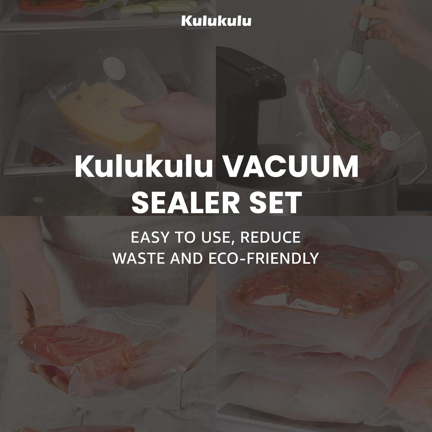 Bolsas de Sellado al Vacío Kulukulu 10 Reutilizables 2025