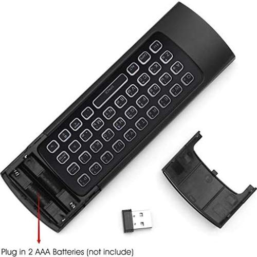 Control Remoto Air Mouse MX3 Pro Inalámbrico 2.4G con Teclado
