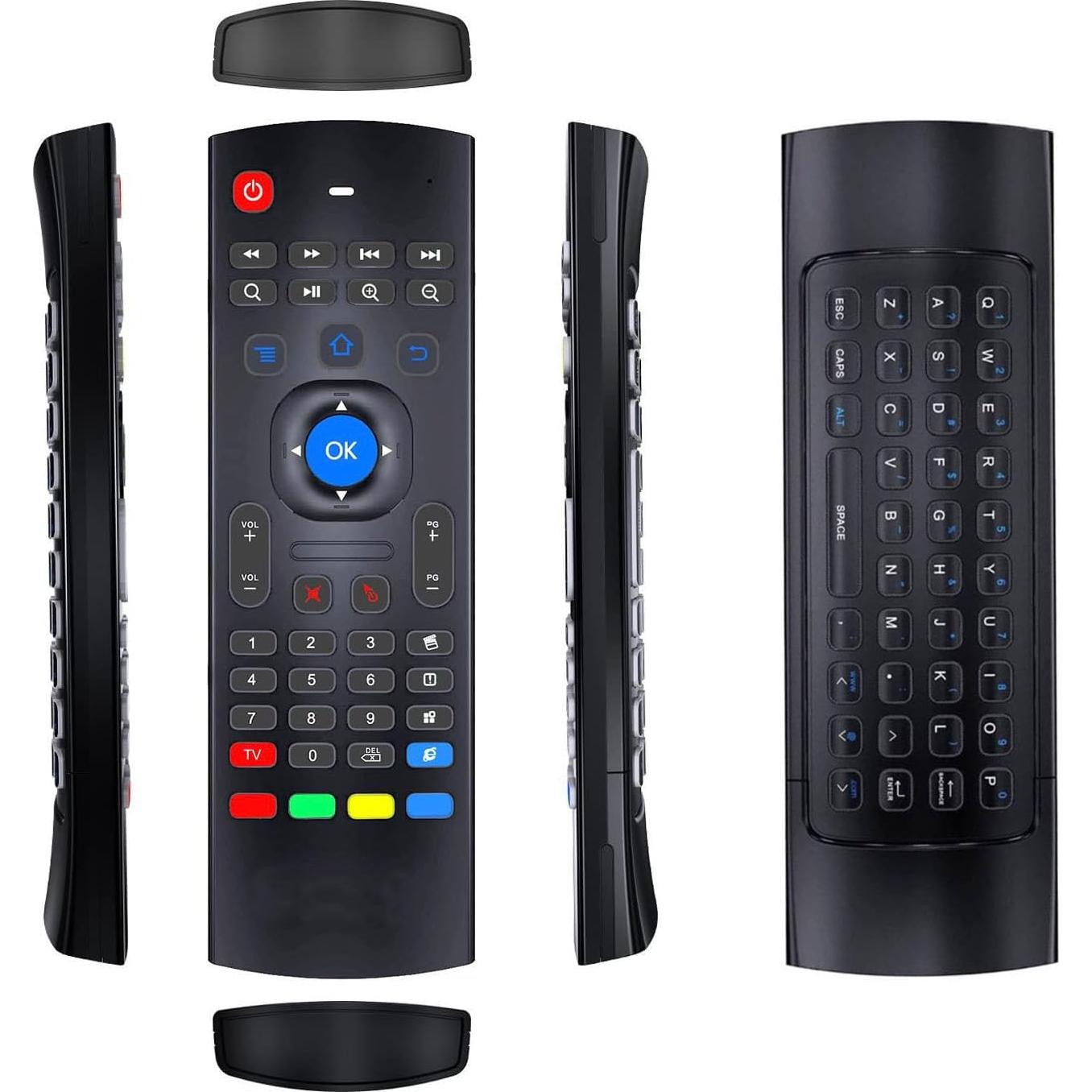 Control Remoto Air Mouse MX3 Pro Inalámbrico 2.4G con Teclado