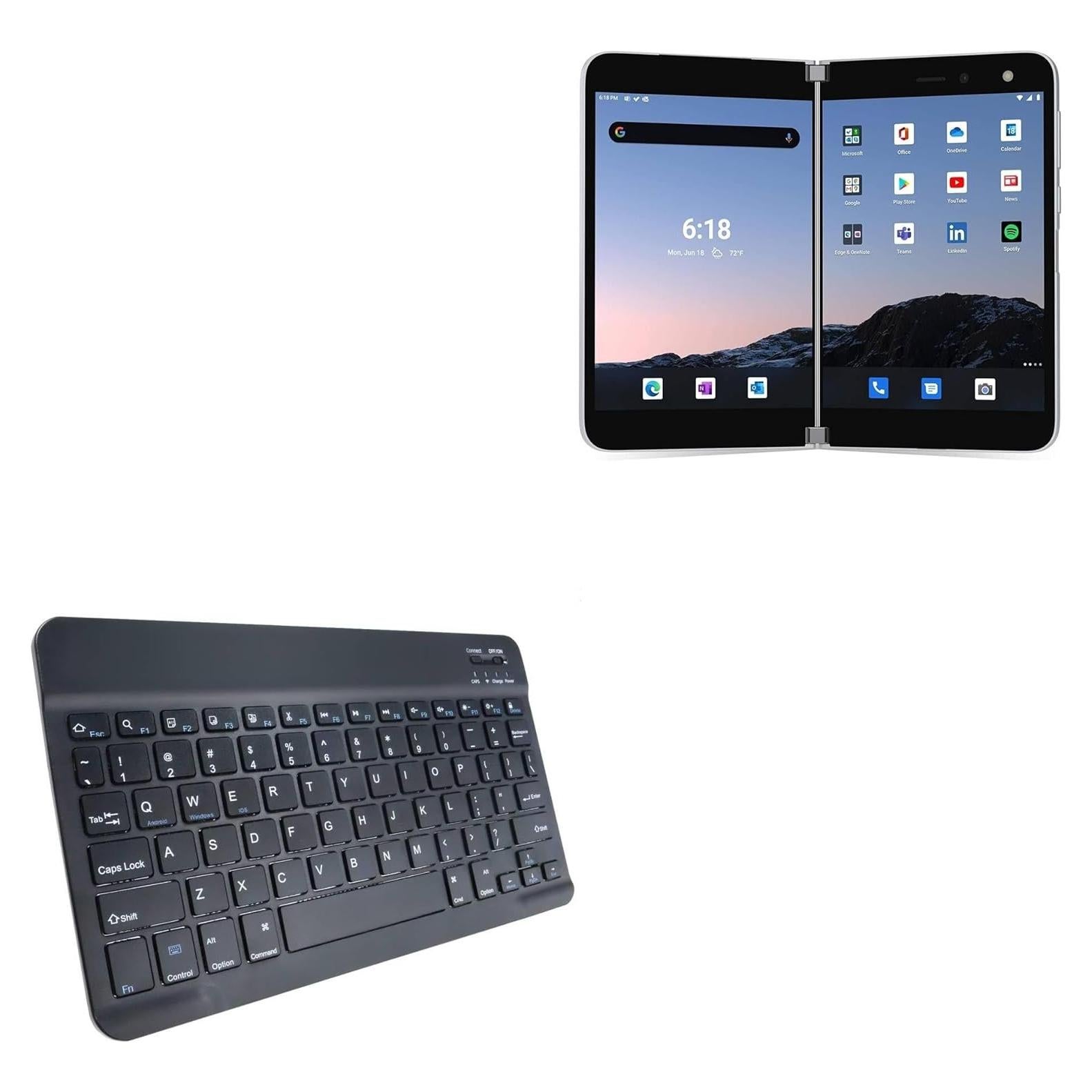Teclado Bluetooth BoxWave SlimKeys para Microsoft Surface Duo