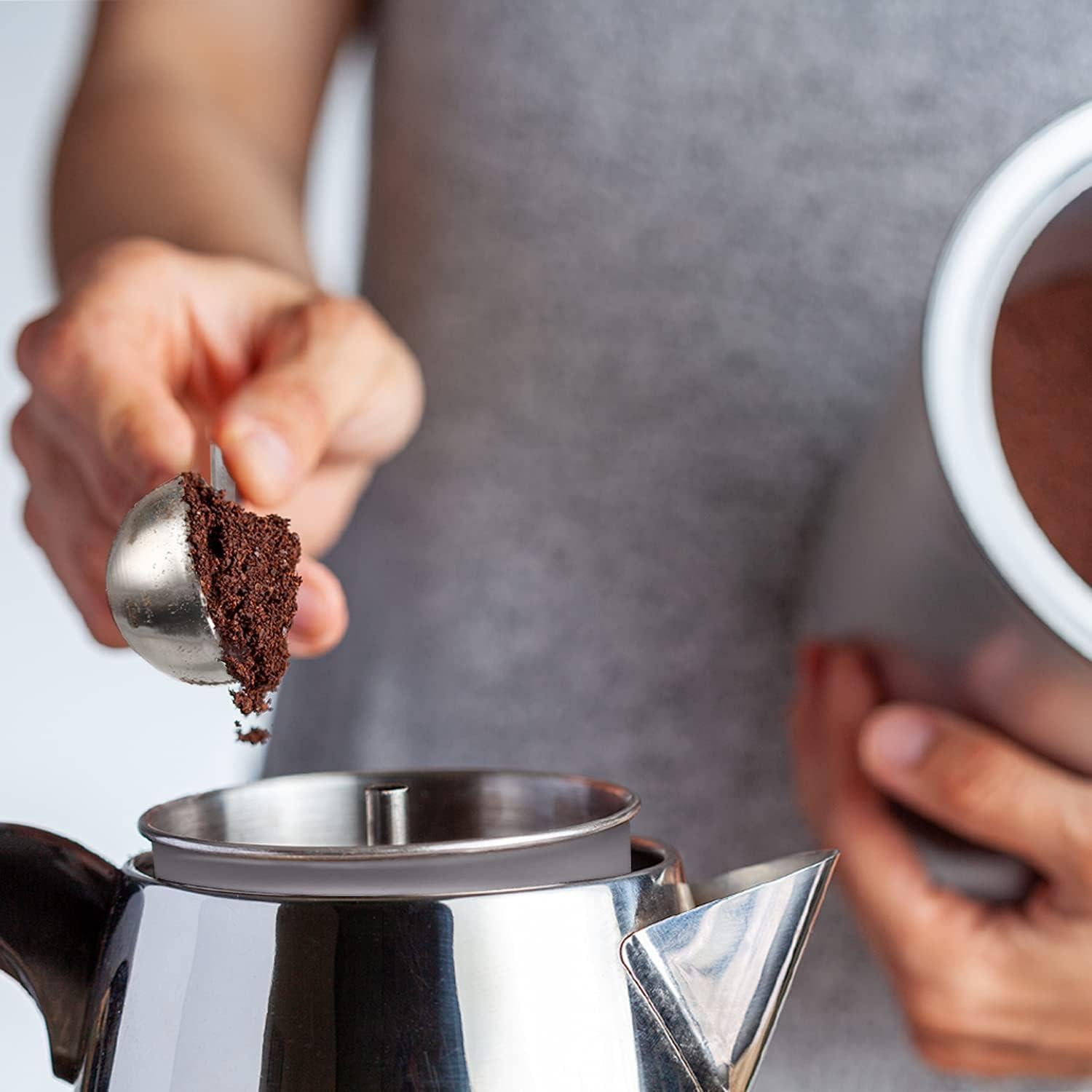 Juego de cucharas medidoras de acero inoxidable Esie Houzie 6 piezas